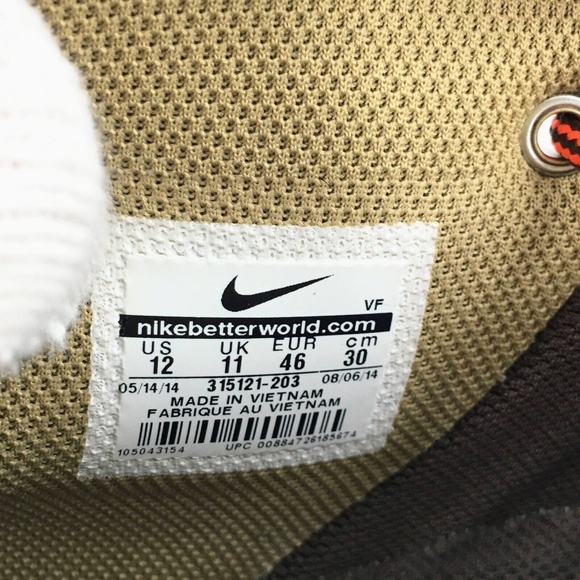 Nike Air Force 1 High Brown Leather Winter Workboot Pack Gum Sole Sz 12 - Picture 9 of 11